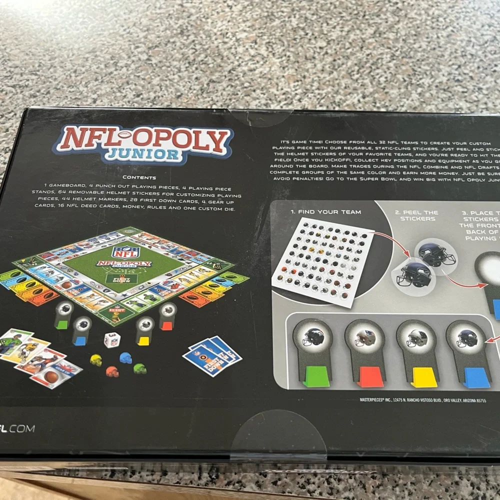 NFL-Opoly Junior Board Game